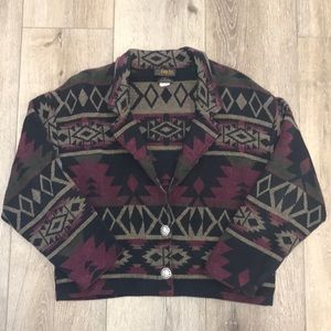 David Paul New York, Vintage Aztec/Tribal jacket.
